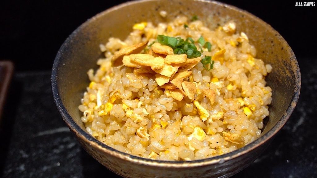 Japanese Golden Fried Rice and Chicken Steak TEPPANYAKI