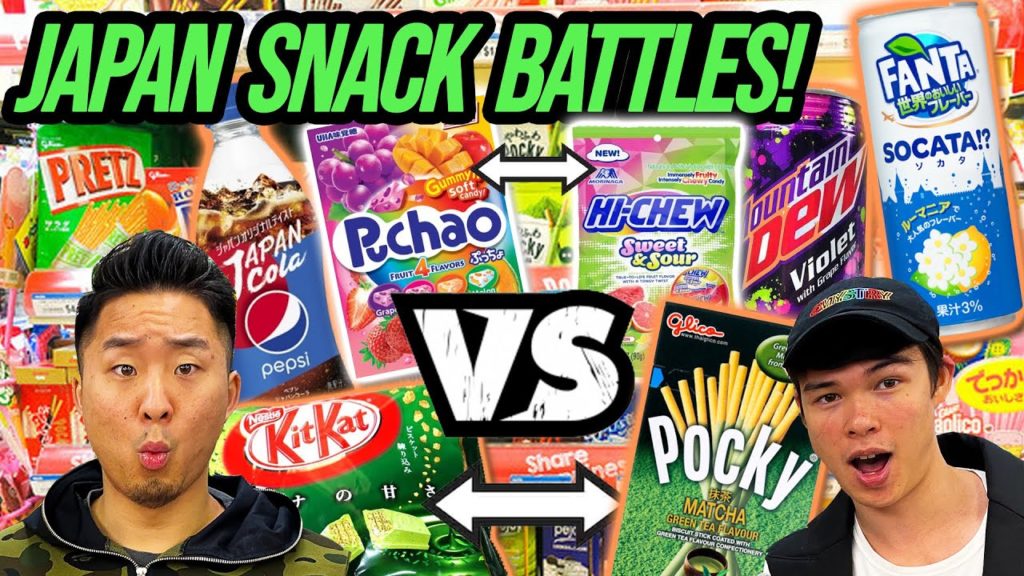 JAPANESE Snack Battle: Uji Matcha VS Strawberry Coke VS Hot Food