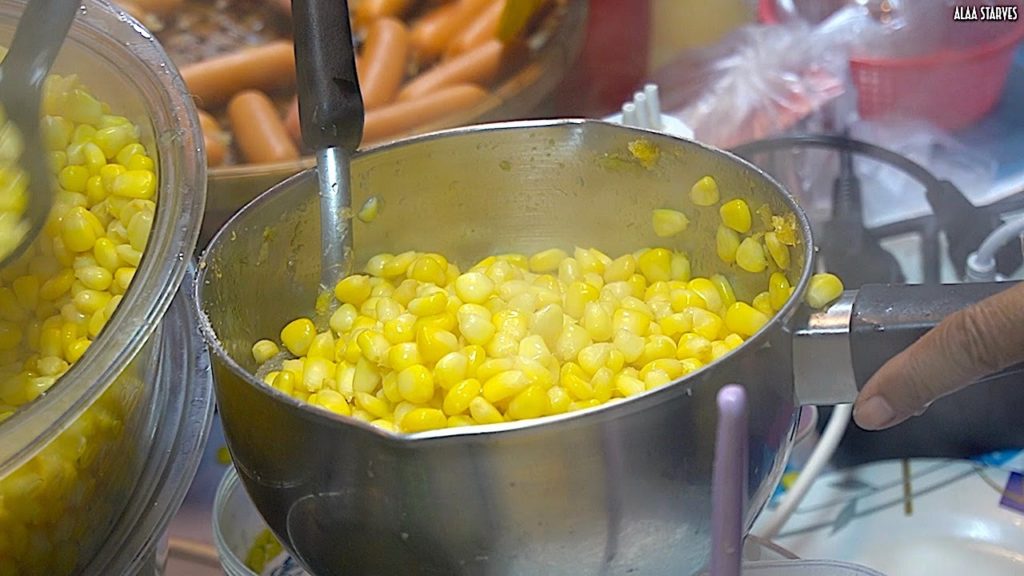 Sweet Buttery Milk Corn - Thai Street Food