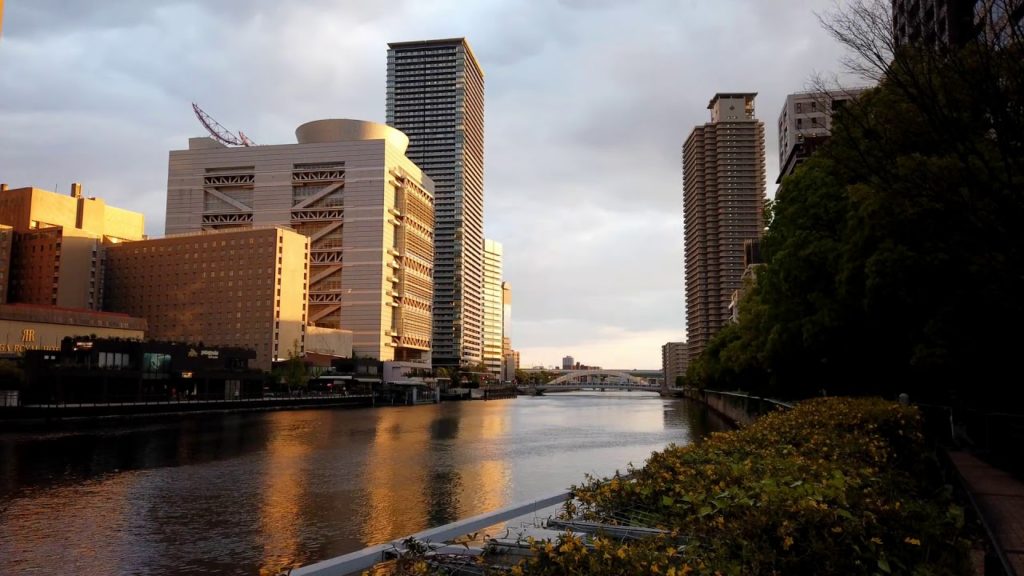 dji osmopocket timelaps ～Twilight View @Doujimariver (堂島川） in Osaka,Japan