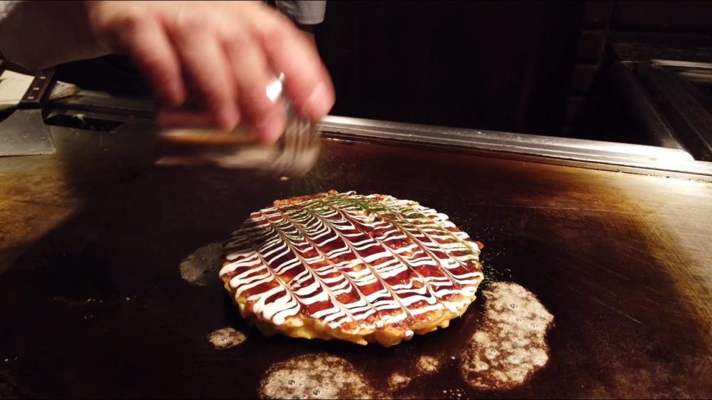 Japanese Street Food | Okonomiyaki & Yakisoba | Chibo Dotonbori | Osaka