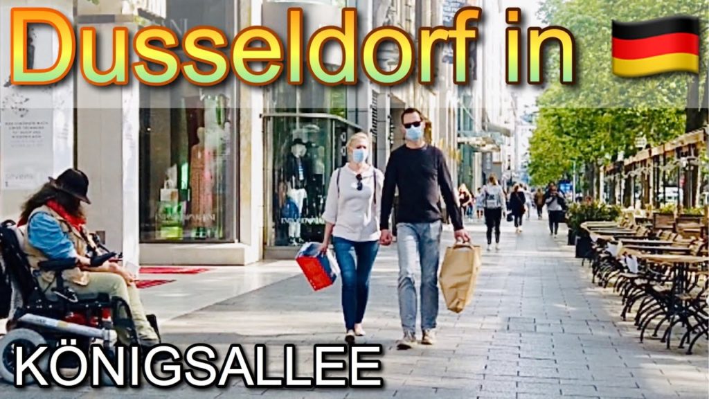 Walking in Dusseldorf Germany - Königsallee during COVID19