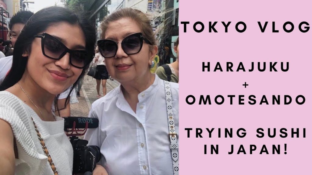 TOKYO TRAVEL VLOG [HARAJUKU, OMOTESANDO, & TRYING SUSHI IN JAPAN]