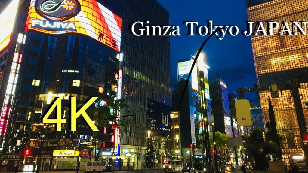 4K Night Walk -Tokyo Japan “Ginza Street"  【2020】