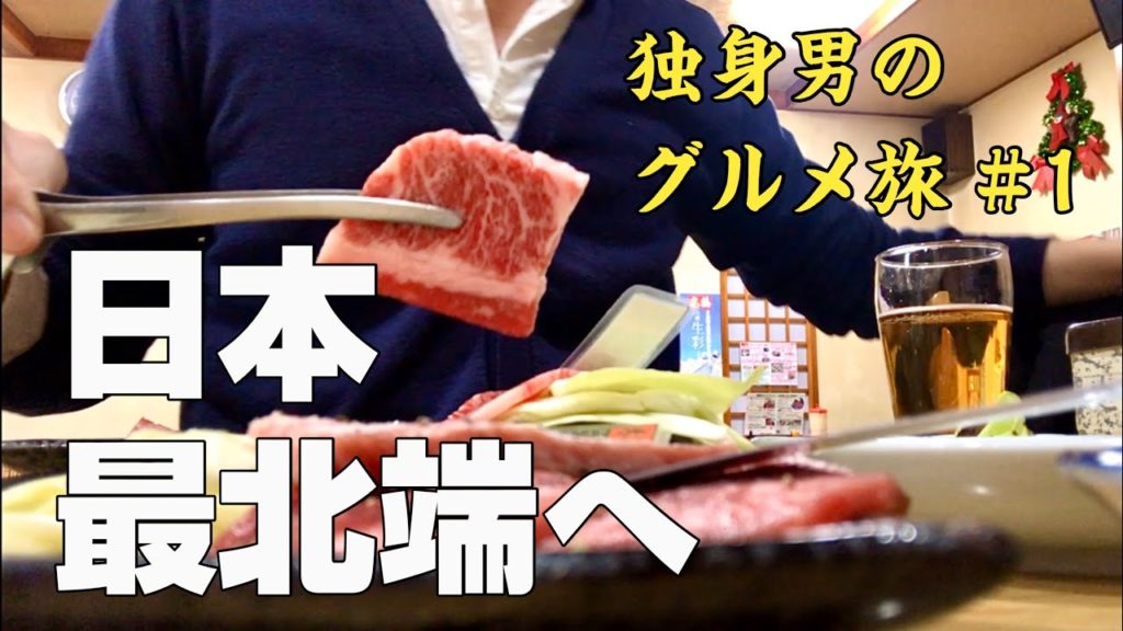 🚃🍙 東京(新宿)→北海道(稚内・宗谷岬)食べ歩きグルメひとり旅【日本最北端を目指す旅 #1】〜day1 新宿→横手〜