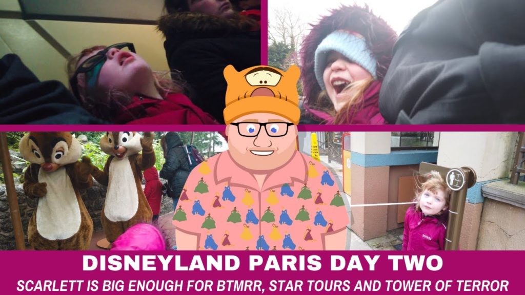 Scarlett's first ride on BTMRR, Tower of Terror & Star Tours (DLP Feb Trip 2)