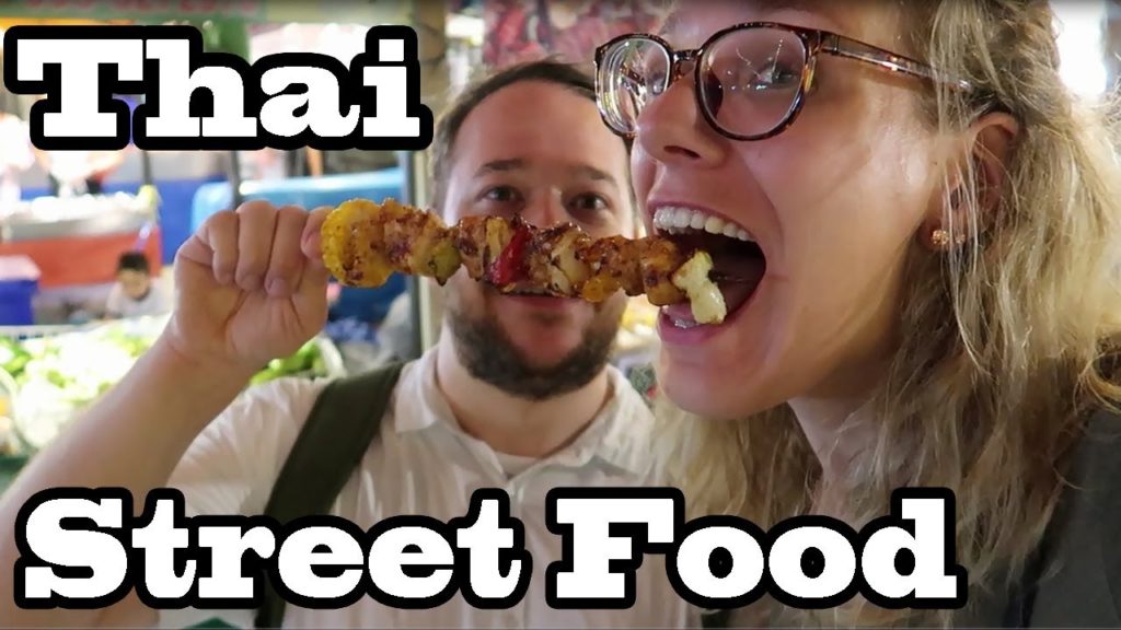 Best Thai Street Food at Rod Fai Market in Bangkok, Thailand