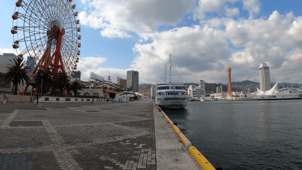 Walking around Kobe station, Japan　神戸駅周辺を散歩