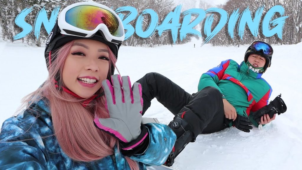 Our First Time Snowboarding ft. Japanese BBQ Mukbang