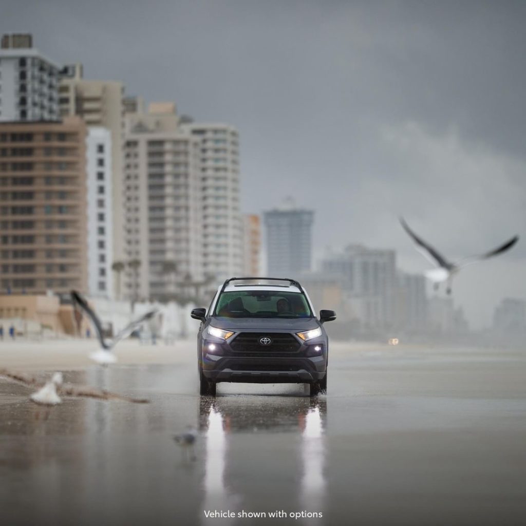 Not your average beach day. #RAV4...