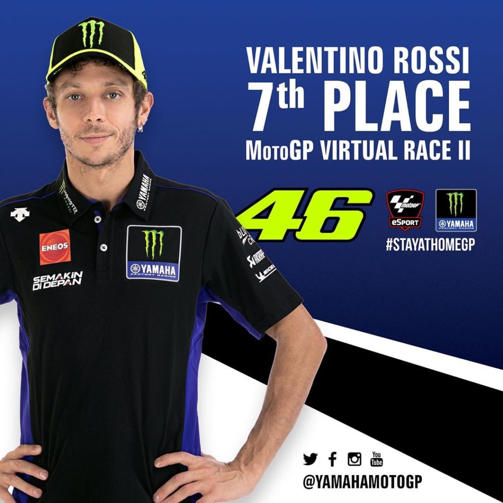 Great job, @valeyellow46! A very entertaining ride on his first @motogp Virtual ...
