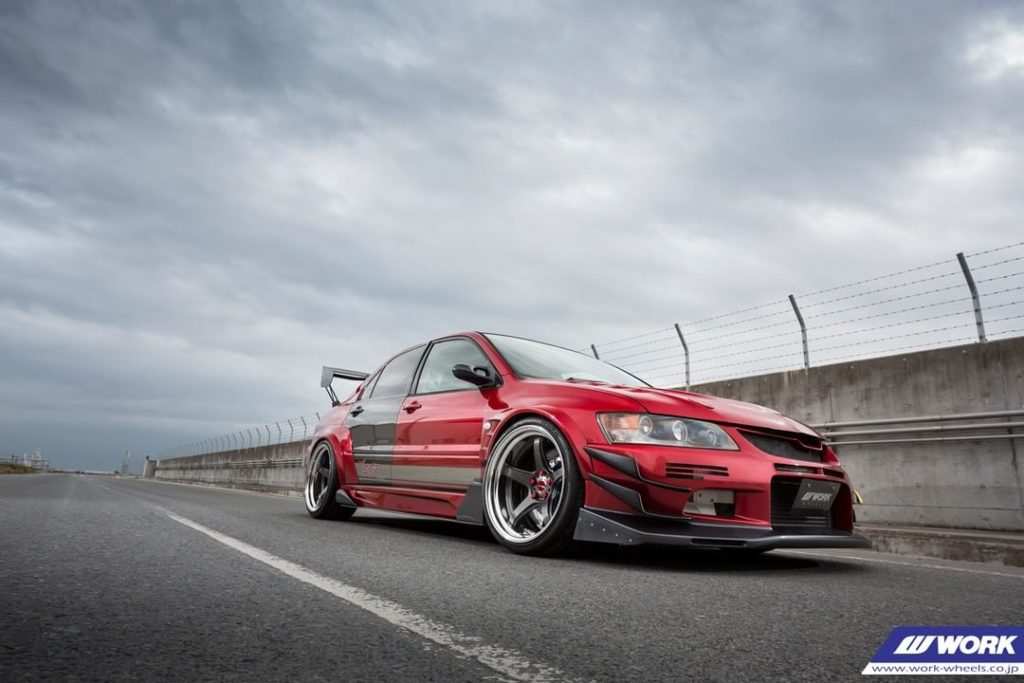 BREAK Mitsubishi LanEvo 7 on WORK Emotion T5R2P #artofwheel #t5r2p...