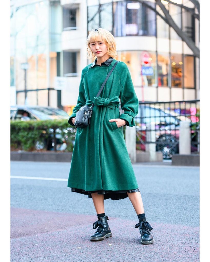 19-year-old Japanese student and model Yuki (@yuki_mine0123) on the street in Ha...