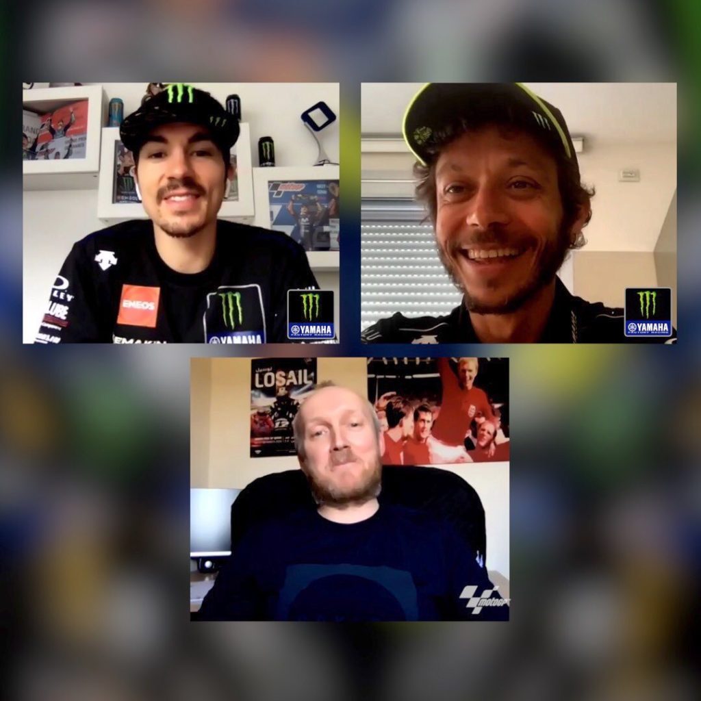 Time to catch up with @maverick12official and @valeyellow46! 
.
We have an over ...