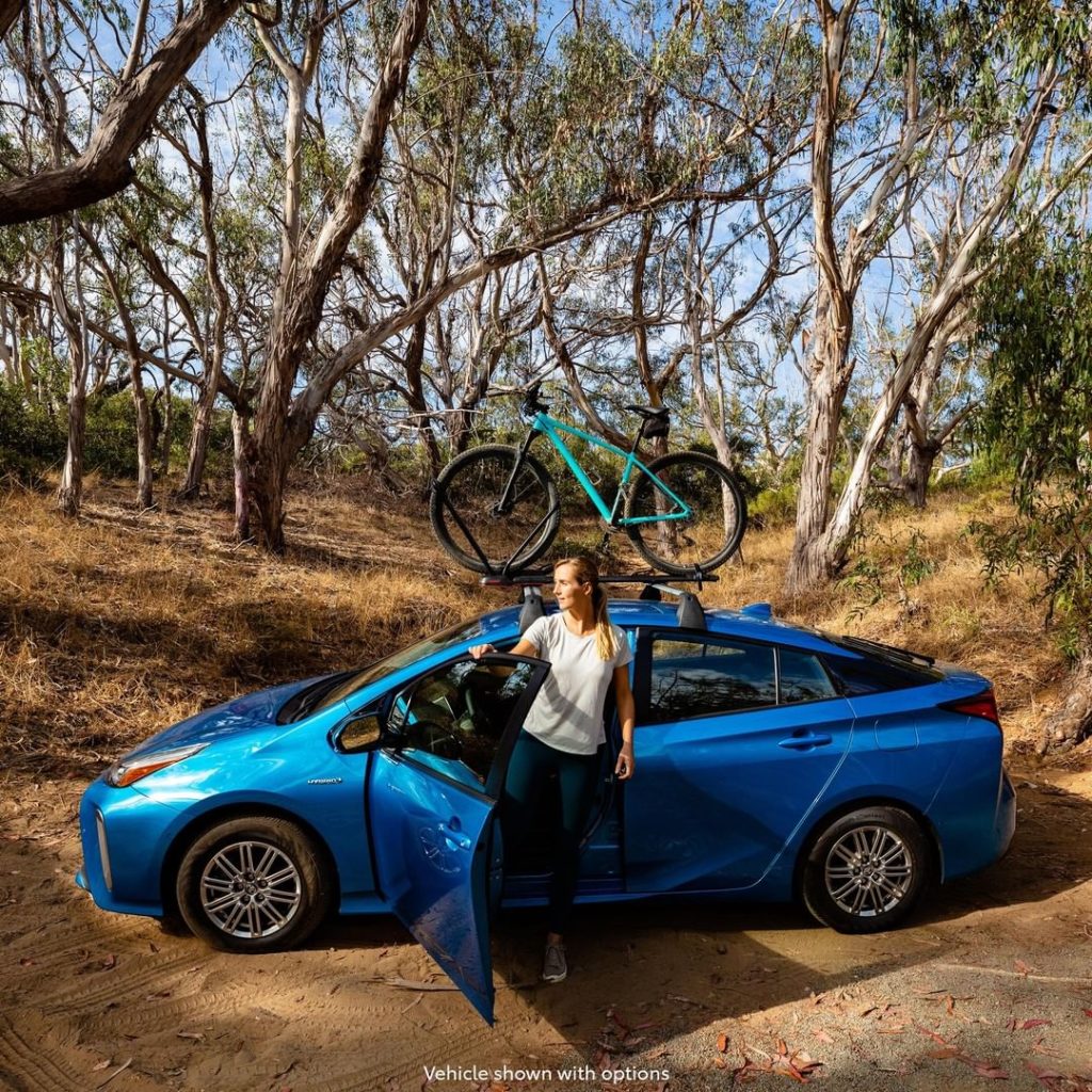Go further while using less, thanks to AWD-e and available cargo bars. #Prius...