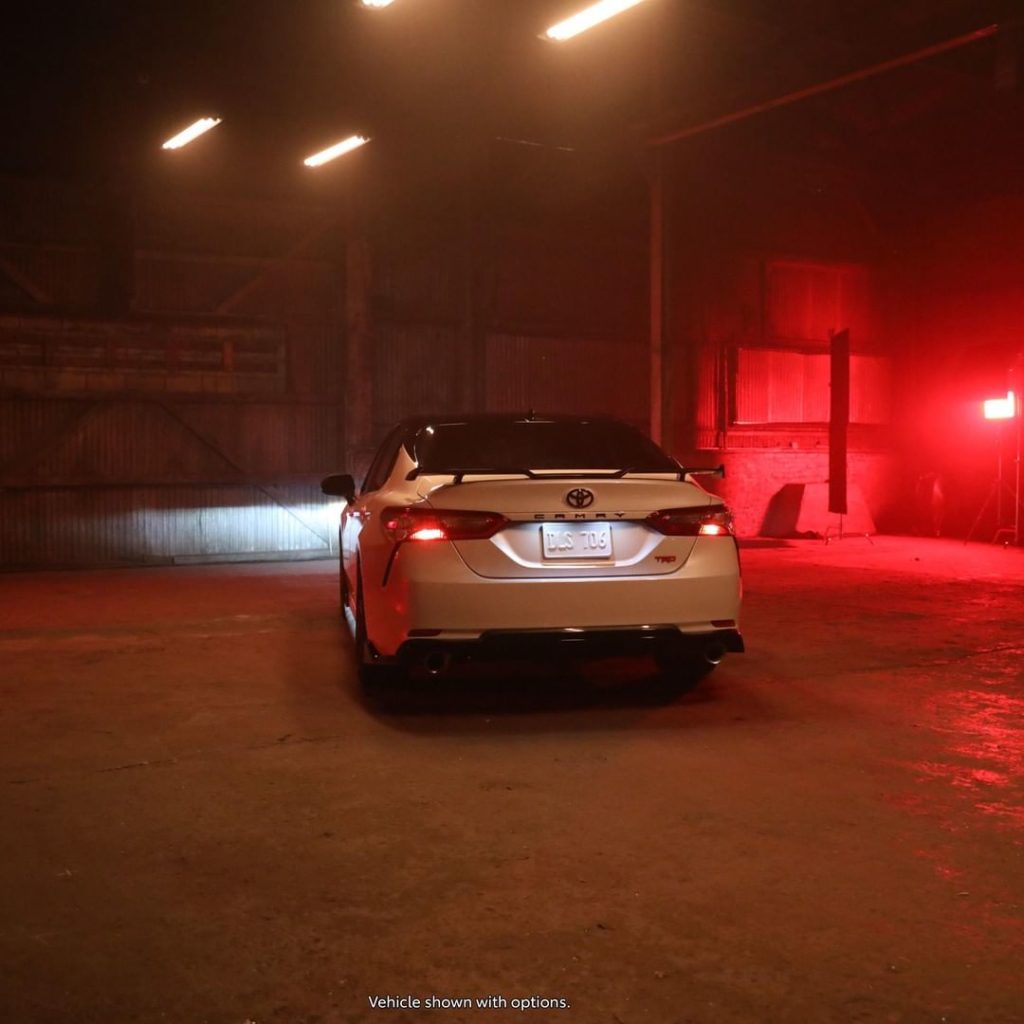 Aggressive stance with complementary curves. #Camry #TRD...