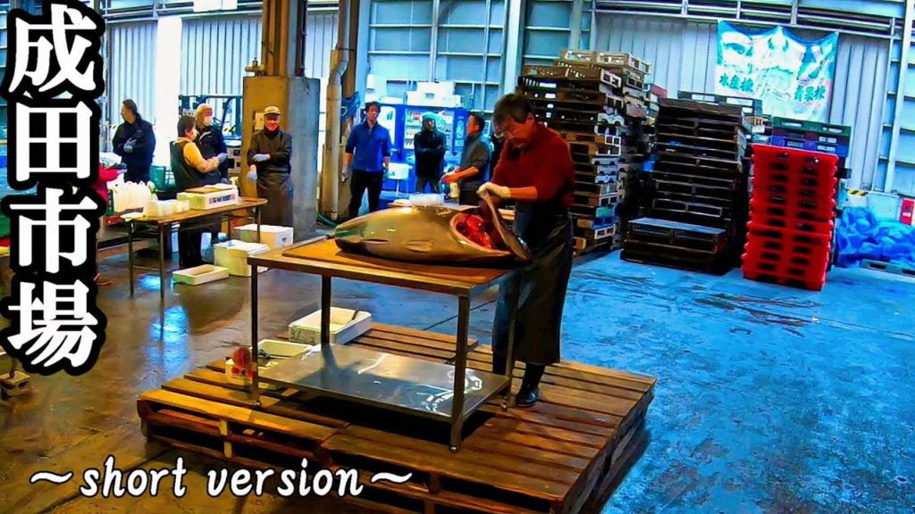 4K 60fps Japan|Tuna Dismantling in Narita City Chiba |Narita Market| 成田市場|Near Tokyo|Gopro hero7