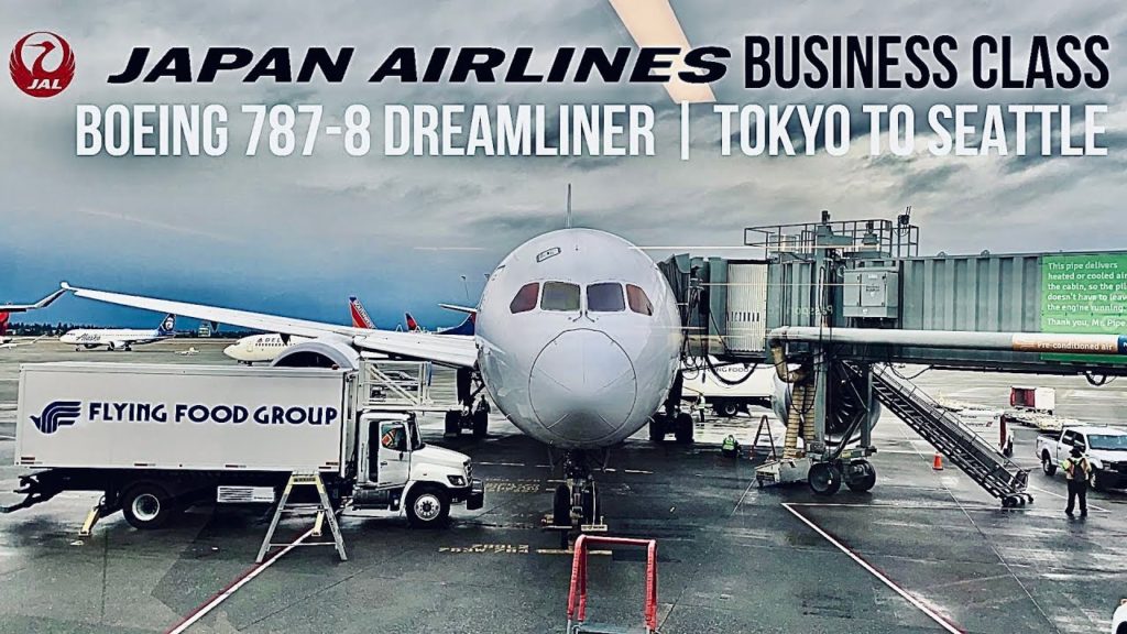 JAPAN AIRLINES BUSINESS CLASS BOEING 787-8 DREAMLINER | TOKYO NARITA TO SEATTLE | 日本航空ビジネスクラス