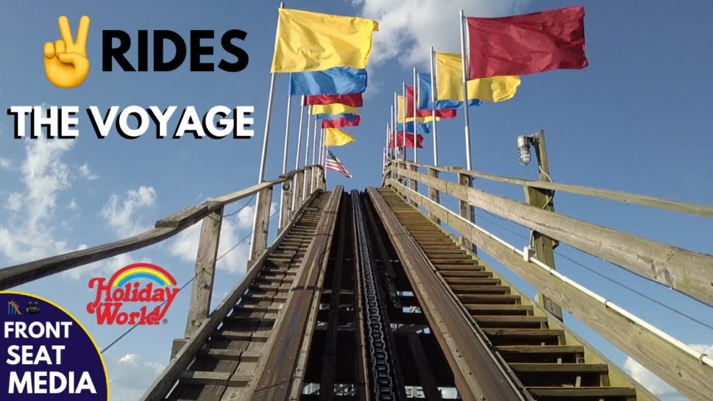 Two Rides on The Voyage roller coaster at Holiday World
