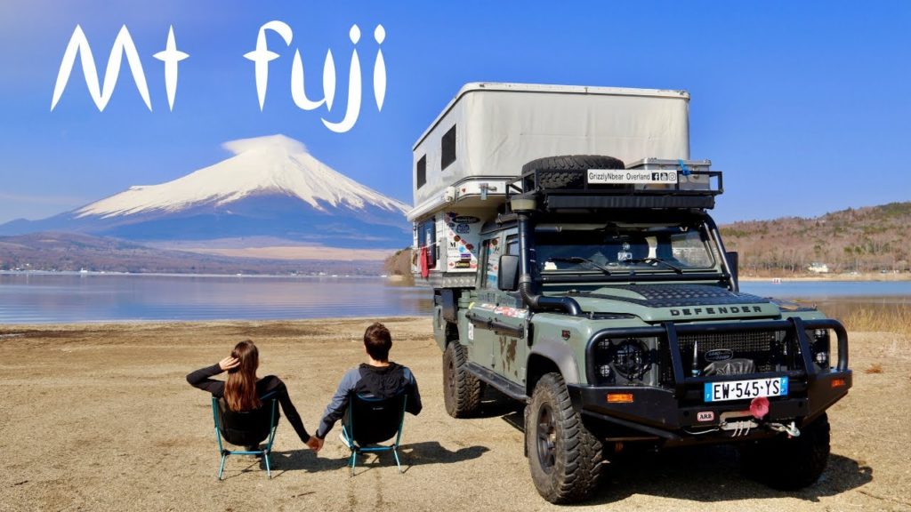 Mt FUJI wild camping! + Japans #1 Land Rover garage  (Ep118 GrizzlyNbear Overland)