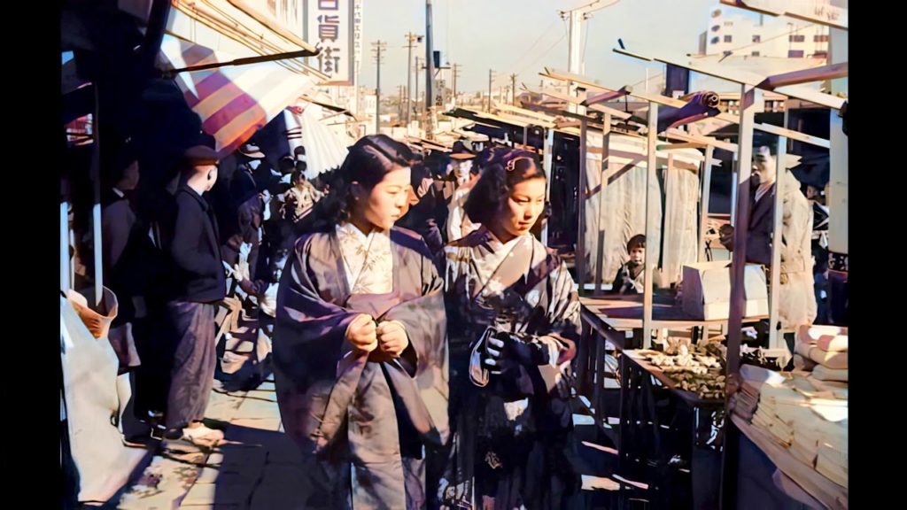 Japan in the 1940s in 4k 50fps - Tokyo Time Travel Footgae Upscaled