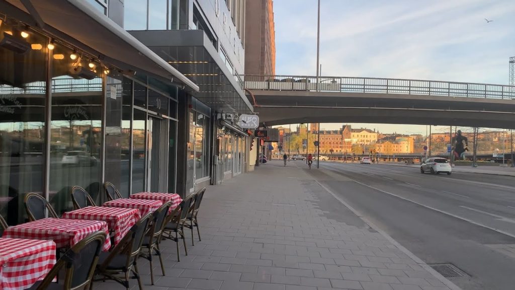 Stockholm Walks: Torsgatan - Vasagatan - Tegelbacken. 1,5 km virtual walk with natural sound