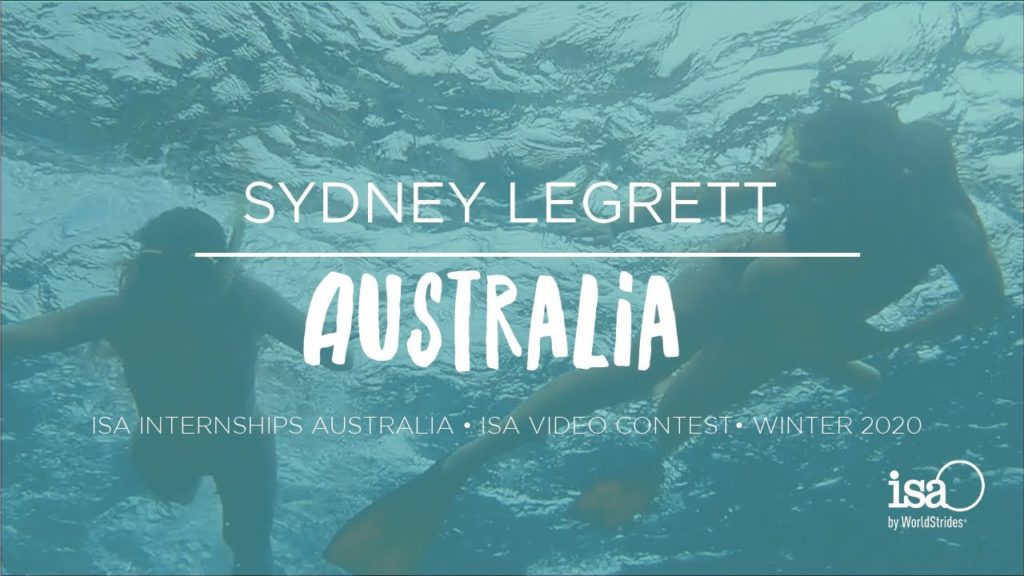 Sydney LeGrett | Australia | ISA Video Contest Winter 2020