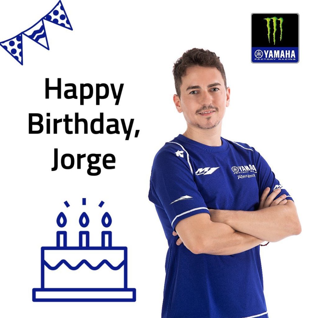 Happy 33rd birthday, @jorgelorenzo99! 
.
.
#MonsterYamaha | #MotoGP...