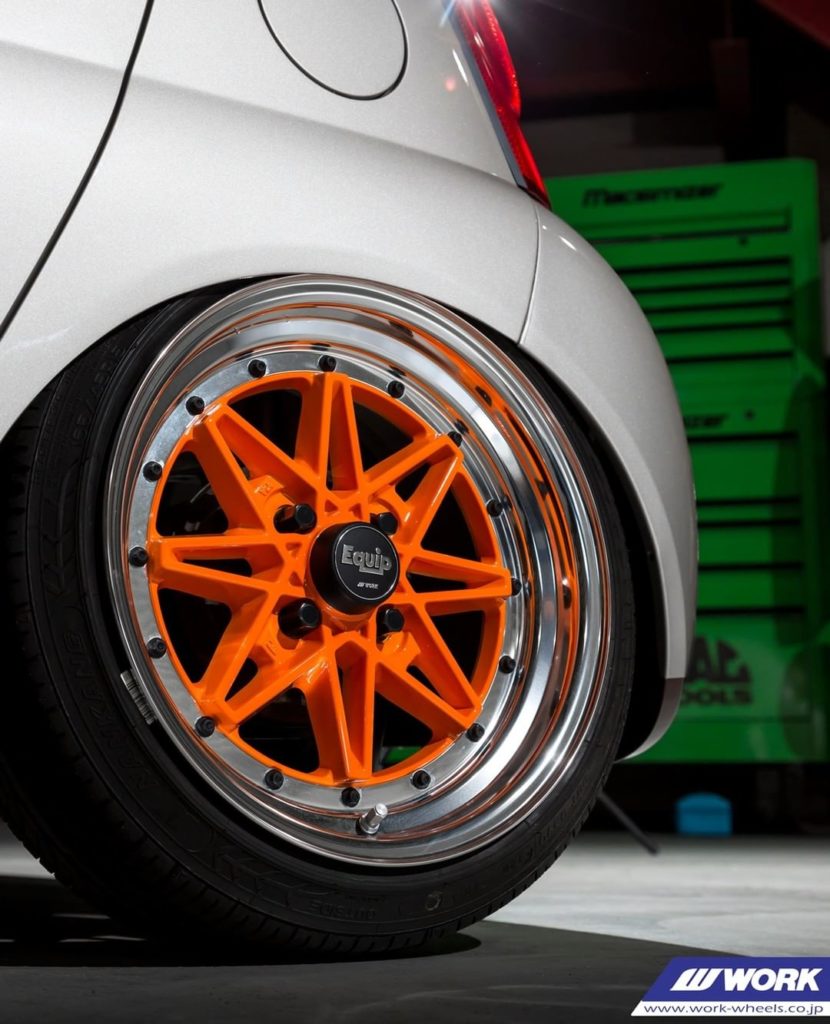 IV Real Kustoms Daihatsu Esse on WORK Equip 03 #artofwheel #equip03...
