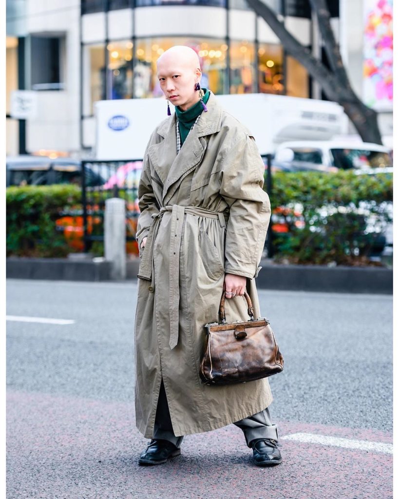 Tokyo Fashion: Japanese musician/actor/model Shouta (@tananasho) on the street in Harajuku wear… Japanese musician/actor/model Shouta (@tananasho) on the street in Harajuku wear...