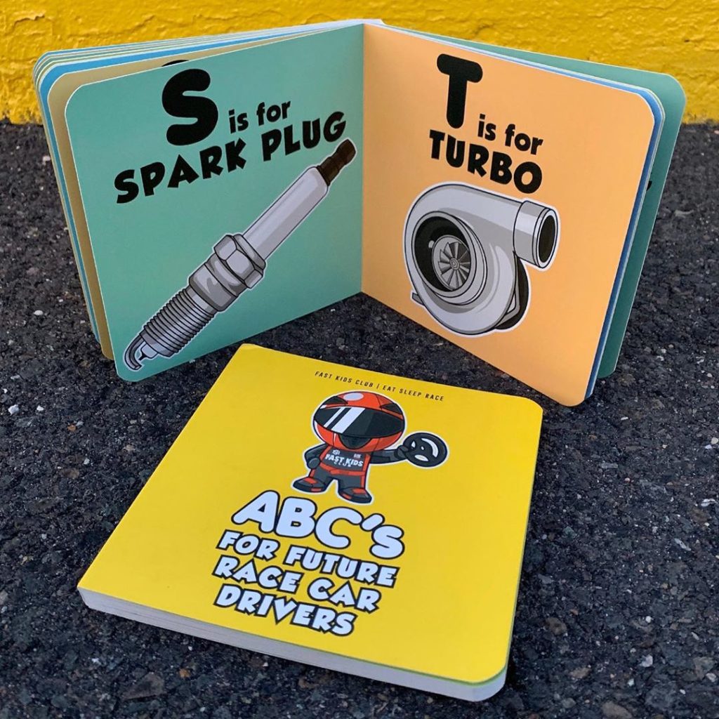 Start them young with @fastkidsclub ABC book for future racers!  Order the kids ...