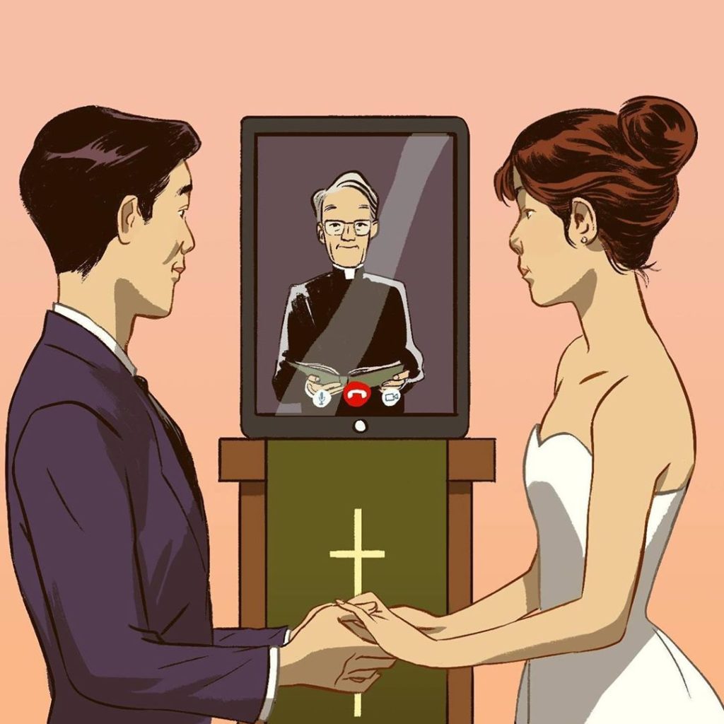 The Japan Times: People are still trying to set up chats, dates and even weddings in the middle o… People are still trying to set up chats, dates and even weddings in the middle o...