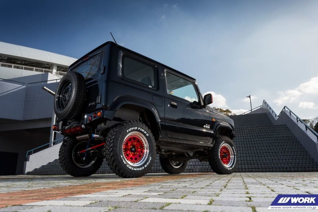 TAKE AUTO Suzuki Jimny on NEW WORK Crag Galvatre #artofwheel #craggalvatre @toyo...