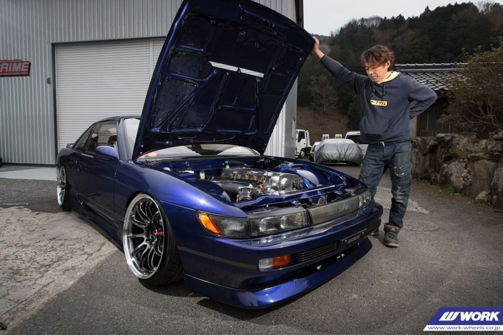 E PRIME @e.prime_daito Nissan Silvia on NEW WORK Emotion ZR10 #artofwheel #emoti...
