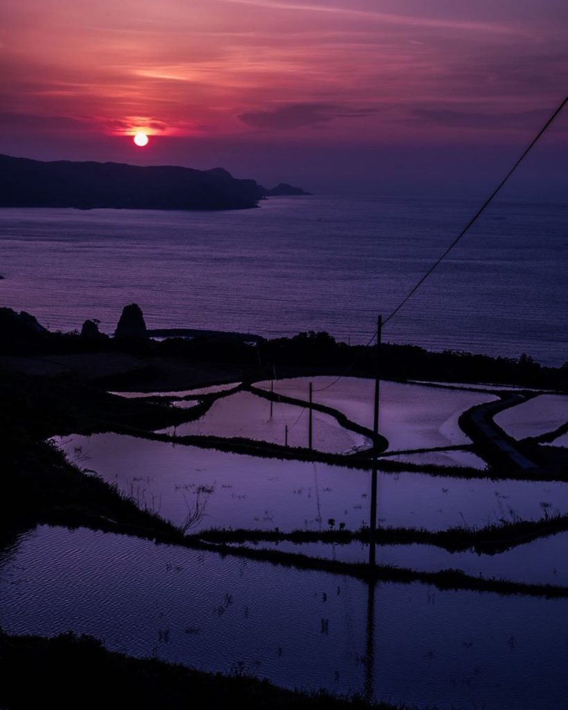 Higashi Ushirobata Tanada is a terraced rice field facing the Sea of Japan. The ...