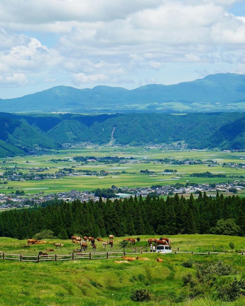 Mt. Aso is an active volcano located in the center of Kyushu in Kumamoto Prefect...