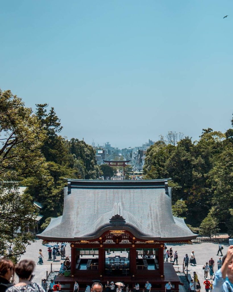 Japan Travel: Tsurugaoka Hachimangū Shrine in Kamakura has quite a view from the top – you can… Tsurugaoka Hachimangū Shrine in Kamakura has quite a view from the top - you can...
