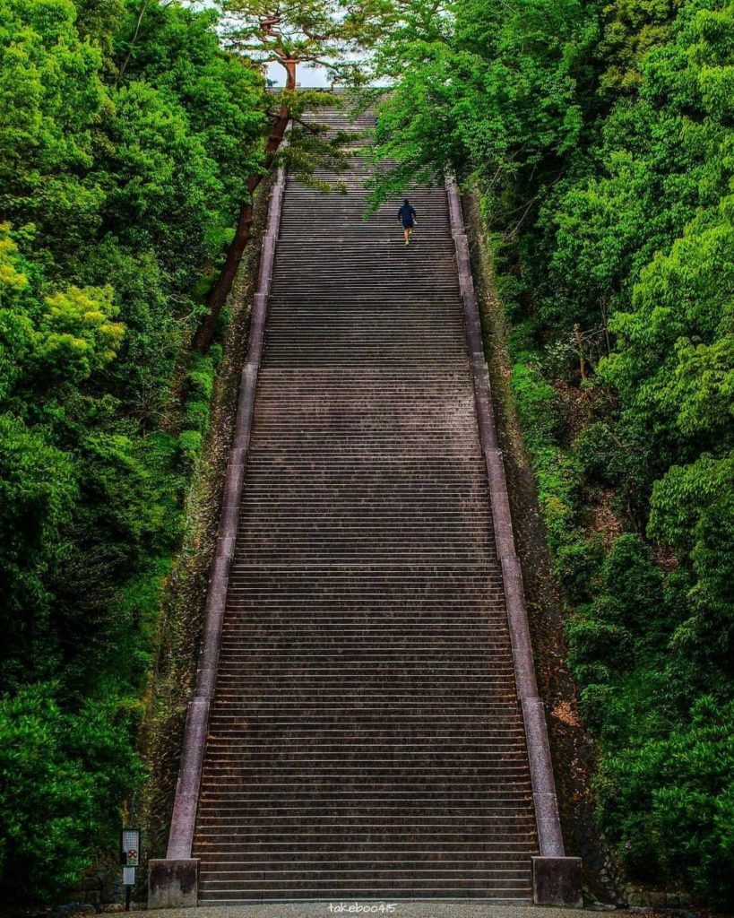 The stairs at Fushimi-Momoyama Castle in Kyoto will make sure you're not skippin...