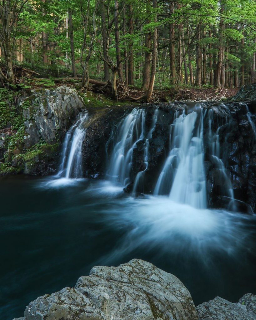 This beautiful waterfall, known as Ryujin Falls, is located in Fukushima Prefect...