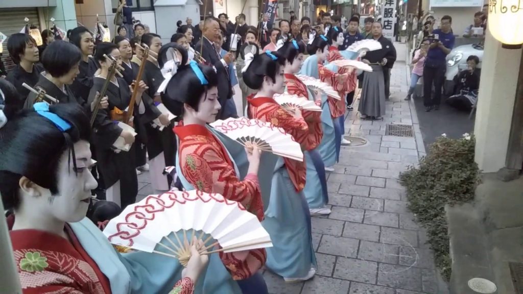 おくんち　A scene from a traditional Japanese festival Okunchi