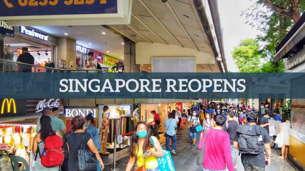 Singapore Phase 2 Reopening Scenes (Orchard Road / Bugis / Marina Bay)