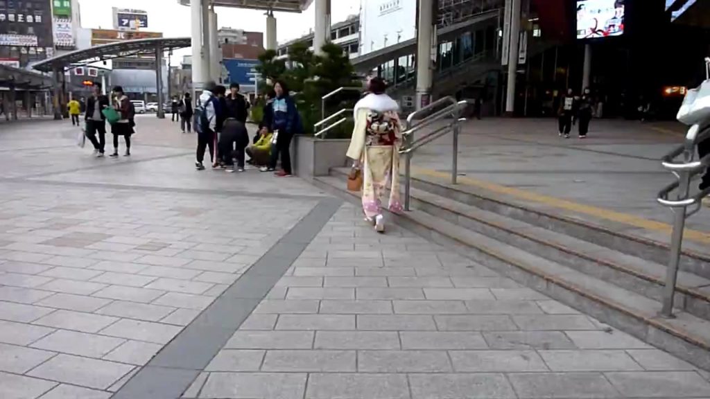 outside Kagoshima train station