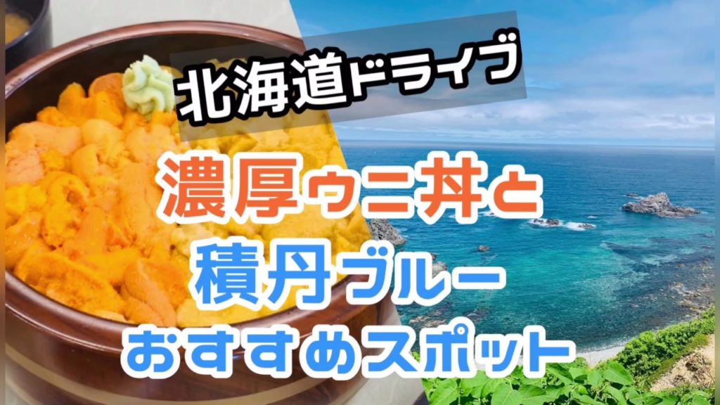 【北海道ドライブ】濃厚ウニ丼と積丹ブルーおすすめスポット