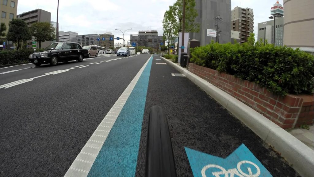 Time Lapse, Bicycle Lanes in Okayama city center area