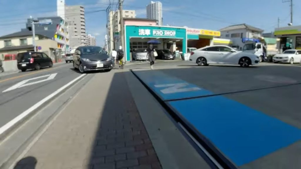 Cycling at Funabashi, Chiba prefecture Japan