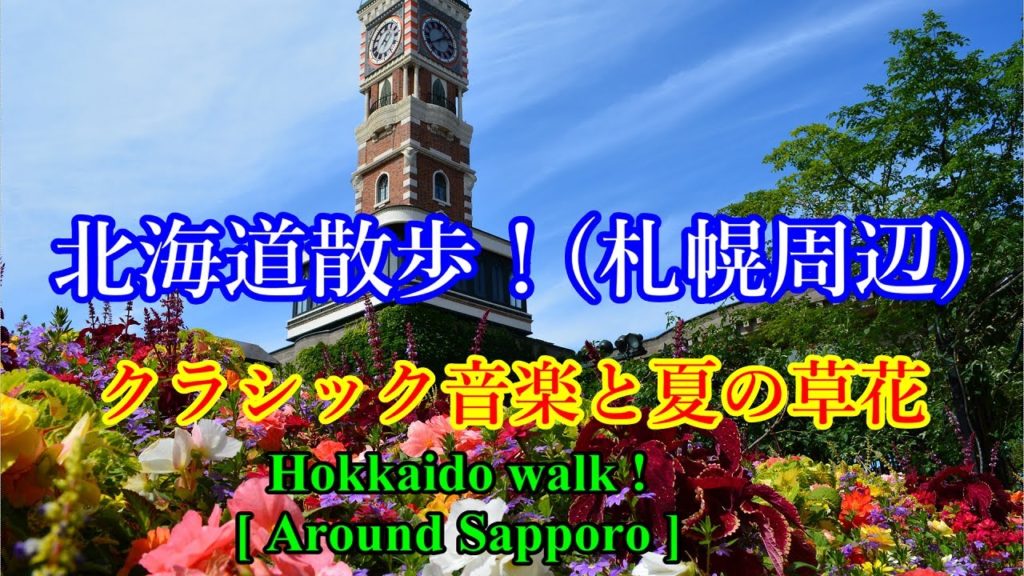 【北海道散歩！】クラシック音楽と札幌・夏の草花！[Hokkaido Walk! ] Classical music with　Summer flowers in Sapporo.