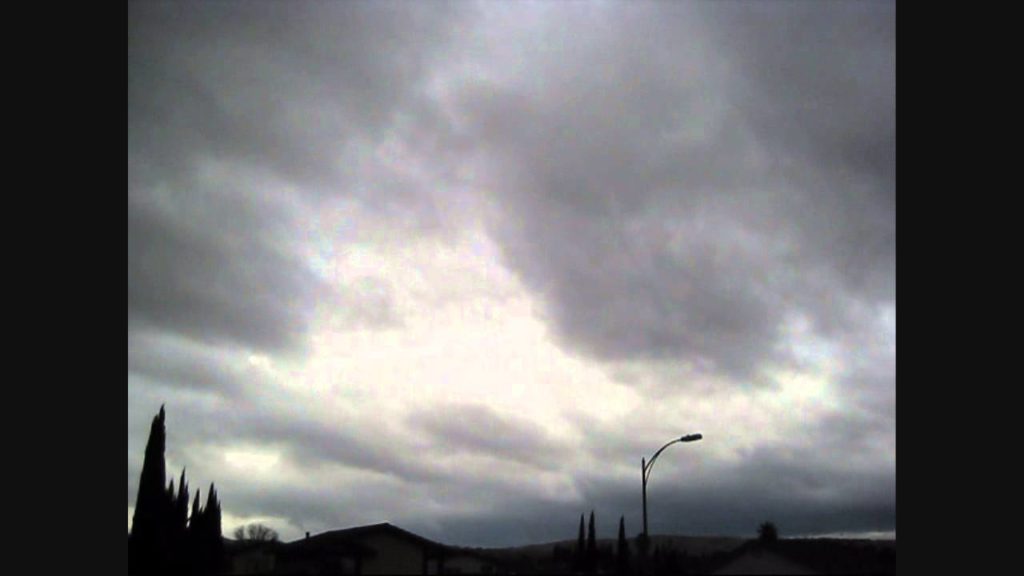Drifting Storm Clouds Over San Jose, CA (Saturday, February 8, 2014)