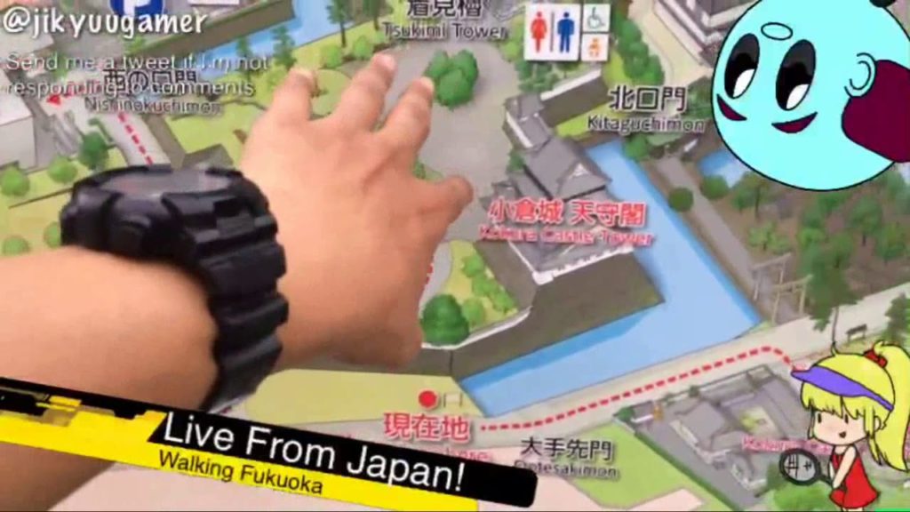 Jikyuu Walks Japan - Strolling Fukuoka Part 4/7 - The Waterfall of Doom -Twitch Live Stream