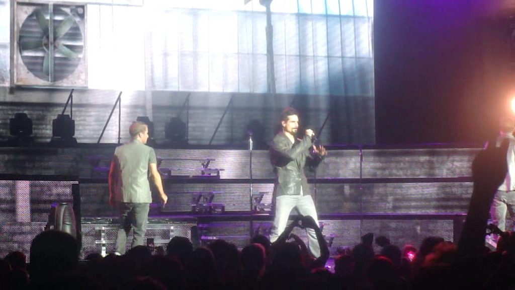 BSB singing "As Long As You Love Me" live In A World Like This Tour Concord, CA