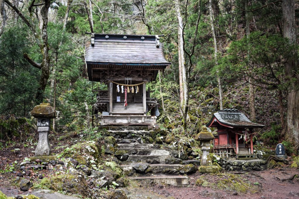 Small shrine next to Towada-shrine in Aomori. According to the Miko, it's used to pray for safe birth.